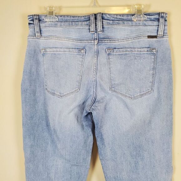Kancan Distressed Cuffed Ankle Jeans Size 7/27 - Picture 5 of 7